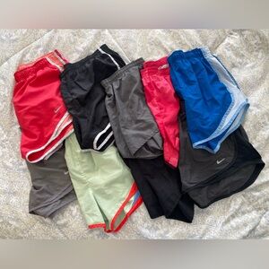 9 pairs Nike running shorts M